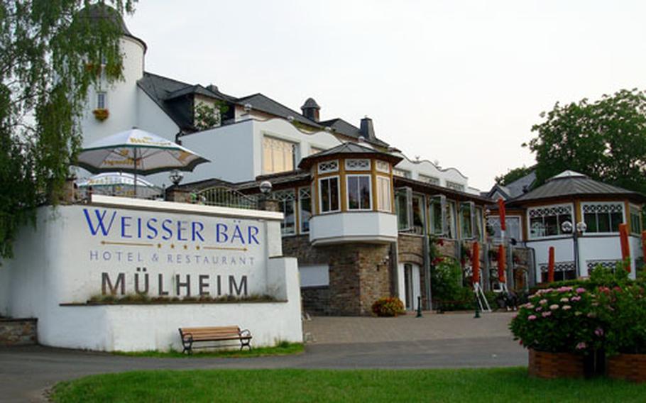 The Weisser Bar Hotel and Restaurant sits on the shores of the Moselle River in the heart of German wine country.