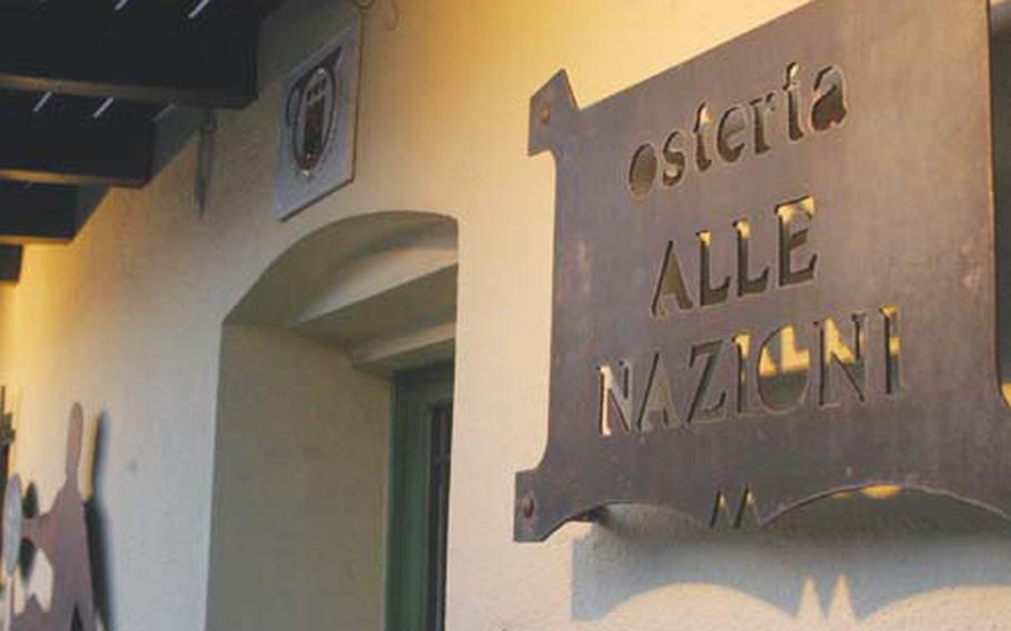 The sign for the Alle Nazioni can be easy to miss while driving along Via San Rocco — the main road through San Quirino — but locals don&#39;t have any trouble finding it. That&#39;s because the restaurant has been serving customers since the 1870s.