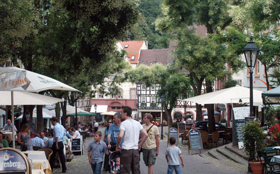 La Cantina is located on Weinheim&#39;s busy market place, which is rich in charm.