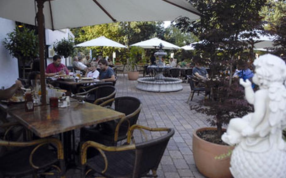 The Big Emma restaurant has plenty of outdoor seating, a nice spot to grab a meal before the weather turns cool.