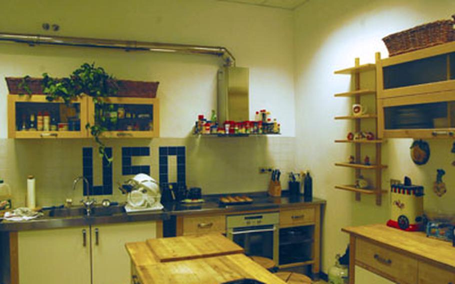 The USO has a small kitchen in its facilities in Vicenza, but — thanks, in part, to donations from the local commissary — it’s well-equipped and generally well-stocked.