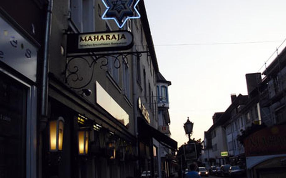 The Maharaja, an authentic Indian restaurant on the main street of Homburg, Germany, has a good reputation among locals and English visitors, who have eaten at the curry houses on London’s Brick Lane.