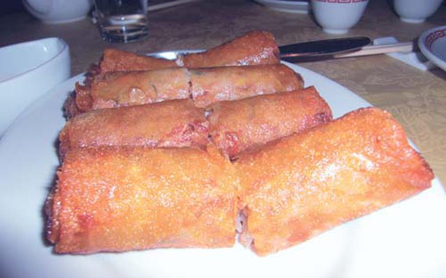 The restaurant’s spring roll is one of the dishes diners must try.