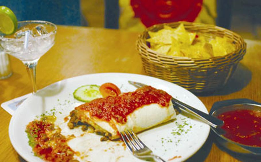 Cantina Mexicana in Einsiedlerhof offers plenty of filling plates, such as shredded beef burrito de carne and chips and salsa. The restaurant also has enchiladas, fajitas and an assortment of Mexican beers.