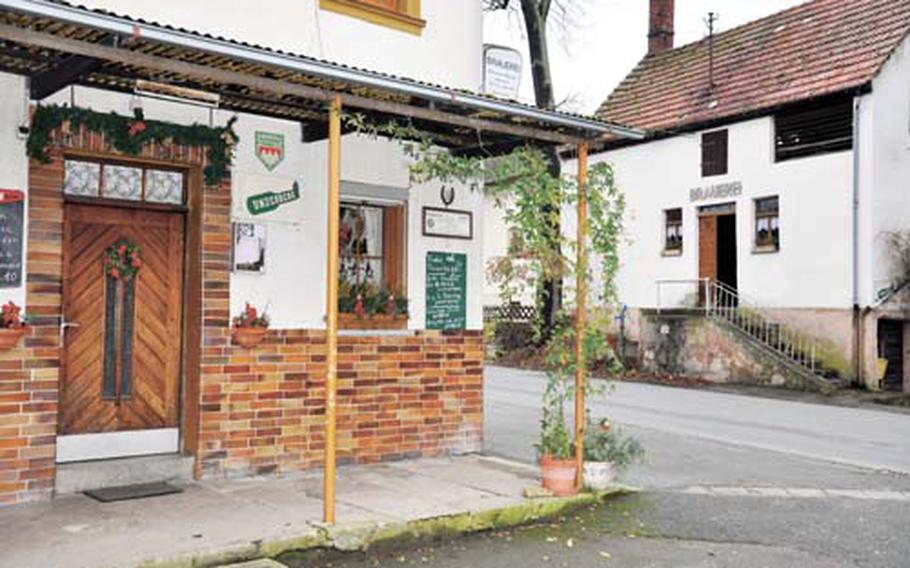 Dan Blottenberger/Stars and Stripes The family-owned Zum Välta guest house, left, and the Brewery Fossel-Mazour, right, have been providing live music and beer in Appendorf, Germany, every Friday night for the past 20 years.