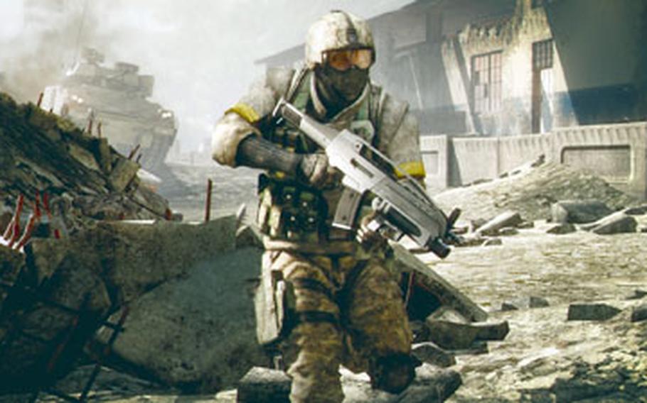 “Battlefield: Bad Company 2” offers online players plenty of vehicles to drive and buildings to demolish.