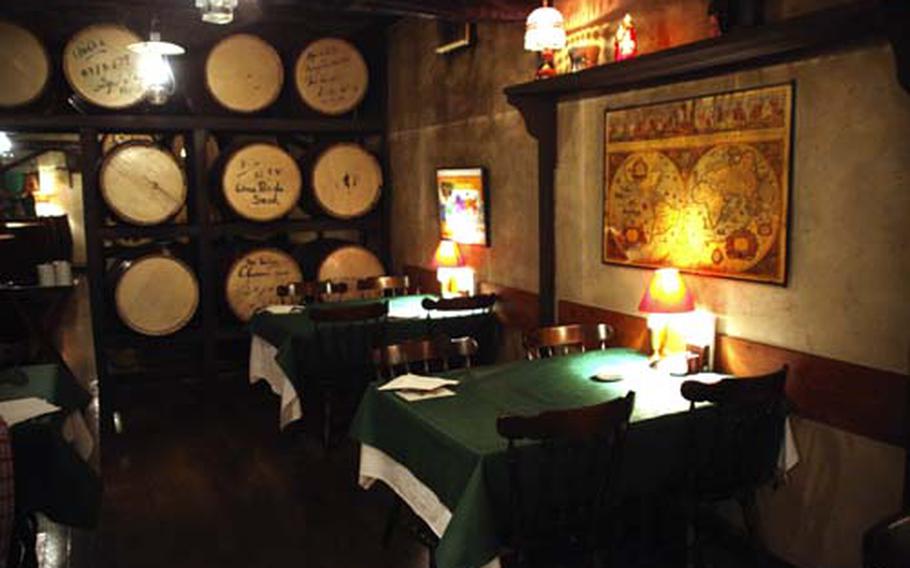 Although it was not particularly crowded the night we visited, Ma Maison, just off Route 16 near Yokota Air Base, Japan, provided a romantic and laid-back setting to enjoy a pleasant meal.