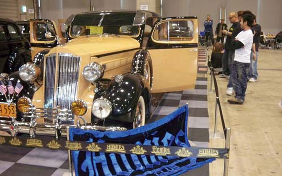 At the custom car show, even ritzy cars from the 1930s got in on the customized scene.