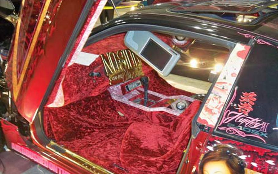 Interiors were often every bit as decked out as the exteriors on several vehicle entries at the custom car show.