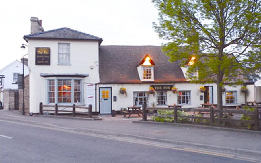 The Fox in Burwell, England, offers seating for up to 36 inside with more tables in a nearby garden.