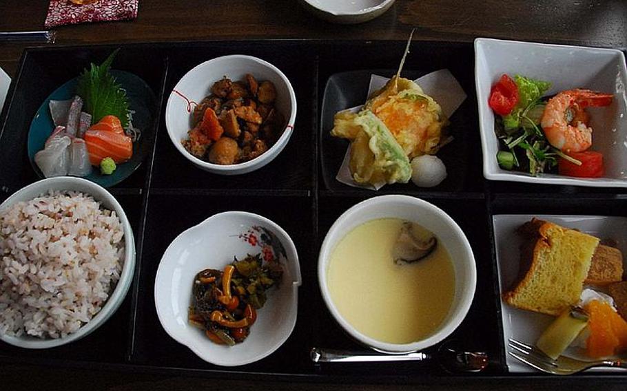 The lunch special at Kuu near Sasebo Naval Base, Japan.