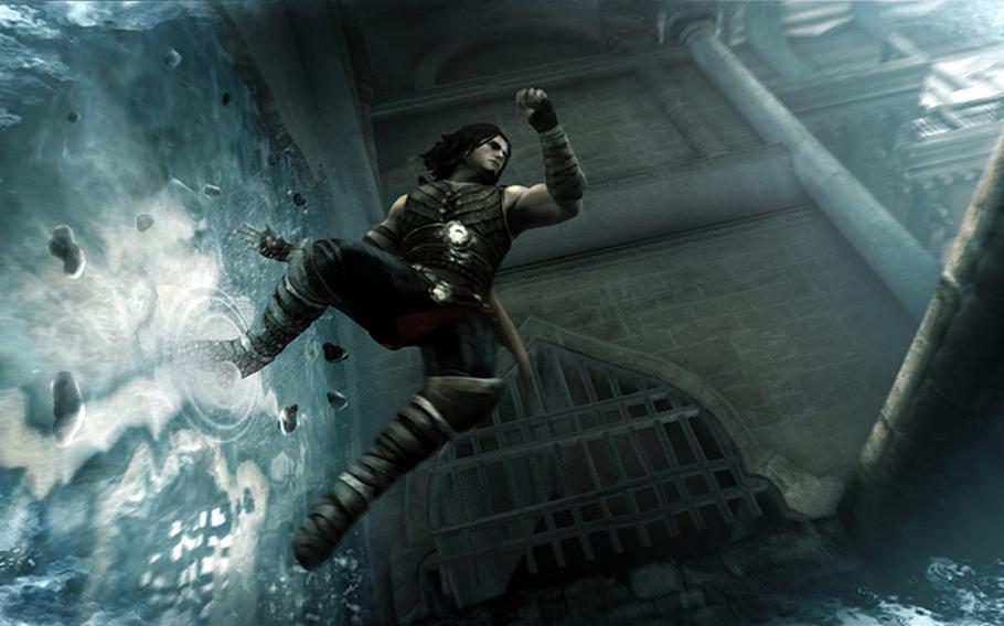 The Prince proves his athleticism during a scene from “Prince of Persia: The Forgotten Sands.”