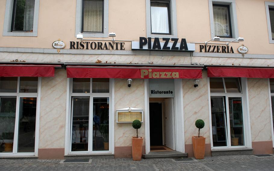 La Piazza Ristorante is in the heart of downtown Kaiserslautern in the pedestrian area. It's open daily for lunch and dinner.
