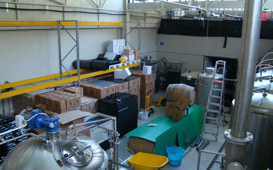 The Valscura brewery in Caneva, Italy, uses state-of-the-art equipment in its small production center.