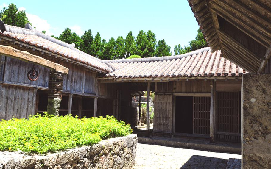A small courtyard with a freshwater well is surrounded by the storage shed, a small stable and the main living quarters at the Nakamura House.