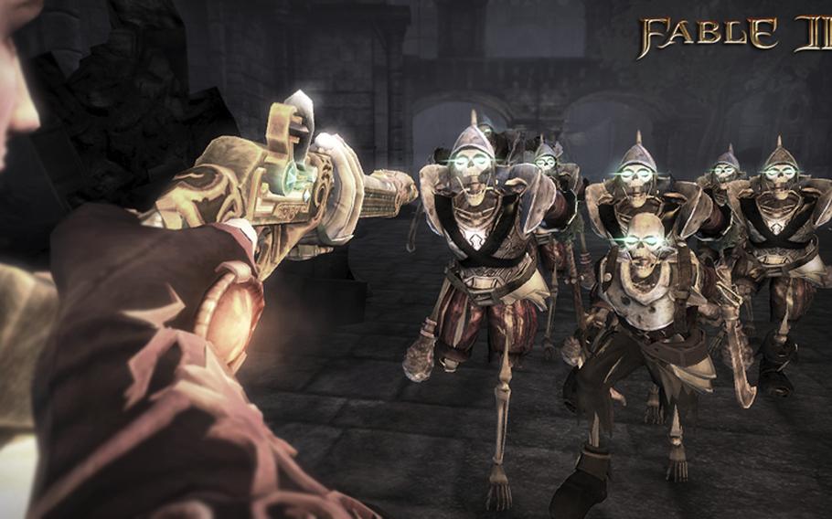A trusty firearm can deal with all sorts of trouble in 'Fable III.'