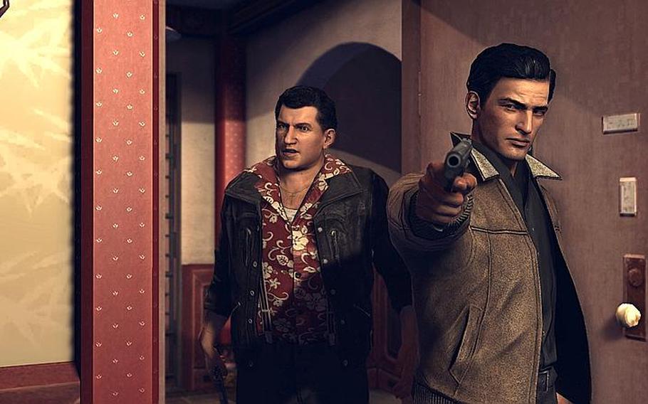 Vito, right, and his pal Joe are a couple of thugs looking for trouble in “Mafia II.”