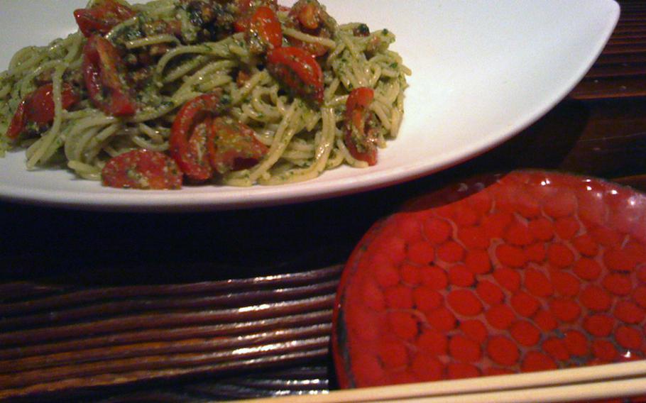 Homemade tagliolini pasta with genovese sauce can be served hot or cold; the cold dish makes a refreshing summer treat.