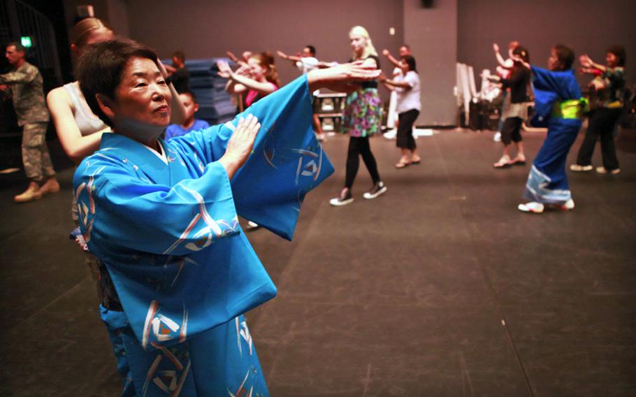 Masako Kawasaki, of the Zama City Women&#39;s Association, has been teaching bon dancing at Camp Zama, Japan, for 30 years.