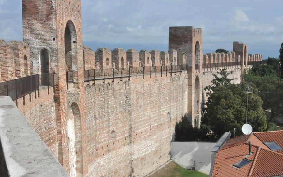 Cittadella, a city of about 20,000 people north of Padua, is known for its city walls. There has been some kind of fortification in place since Roman times. The current walls, more than 40 feet high, encircle the oldest part of the city.