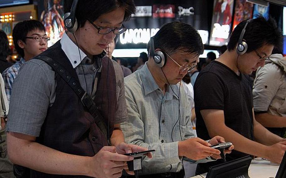 Visitors at the Tokyo Game Show got a chance to try out the latest in video games.
