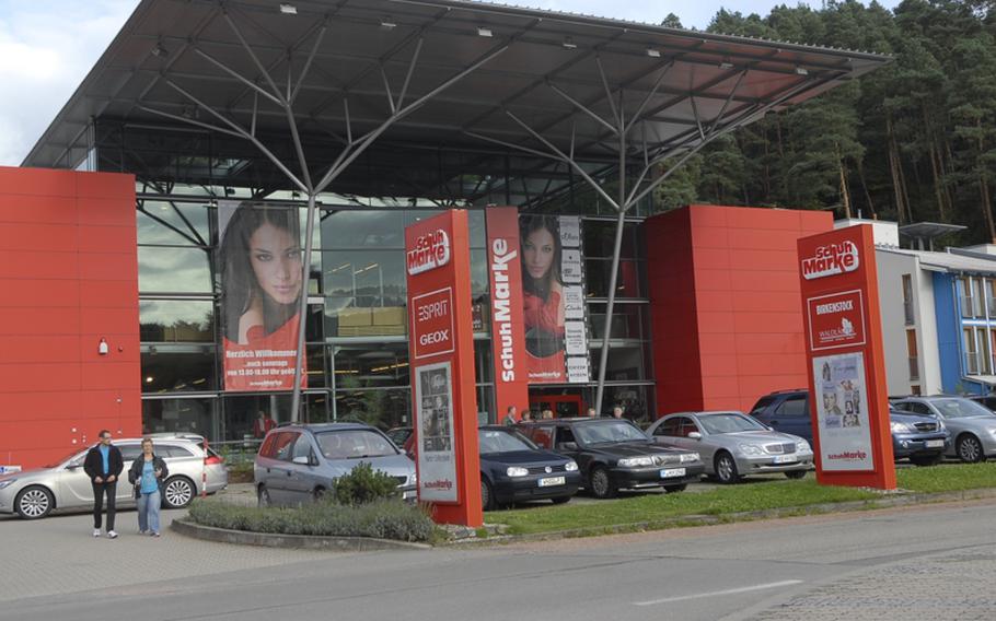 Numerous shoe stores and outlets can be found in Hauenstein, a stop along Germany's famous shoe road.