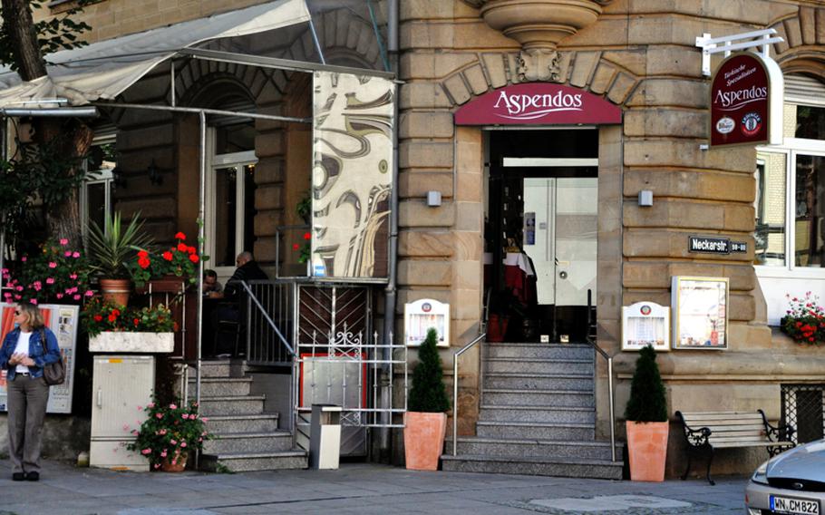 Aspendos Turkish resturaunt is at the corner of Nekarstrasse and Friedenstrasse in central Stuttgart. It offers a higher-end selection of Turkish food than the ever-popular doner kebabs that just about anyone who has spent any time in Germany is familiar with.