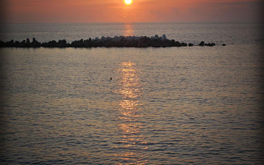 The sunsets were spectacular during my recent trip to the island of Niijima.