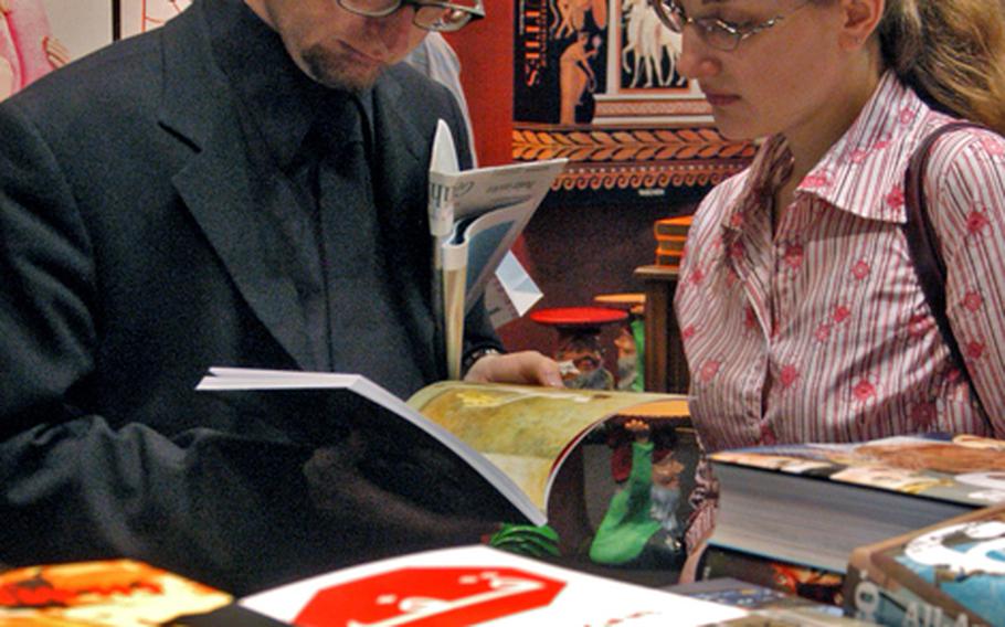 More than 7,000 exhibitors from 100 countries are at the Frankfurt Book Fair this year, making it a very international event.