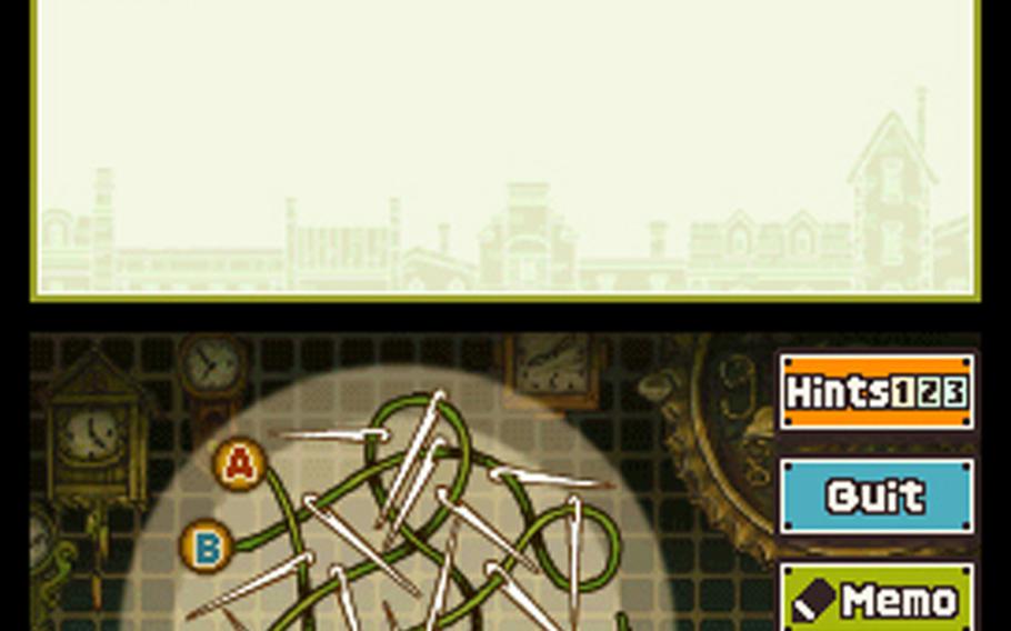 'Professor Layton and the Unwound Future' is all about the puzzles.