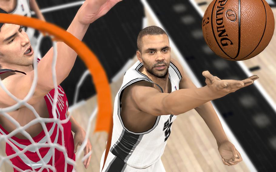 'NBA 2K11' delivers very realistic renderings and animations of NBA players.