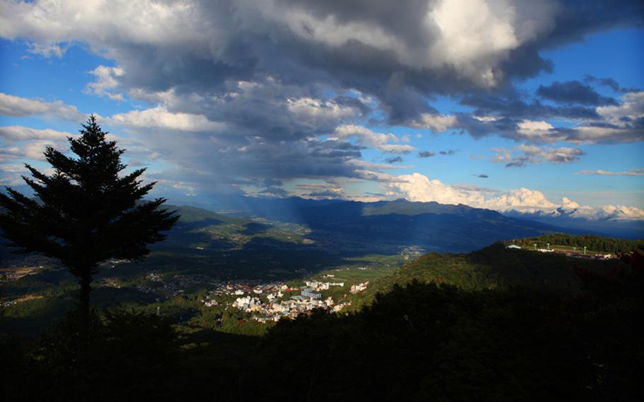 The view from atop Mount Haruna, located in Gunma Prefecture, Japan.