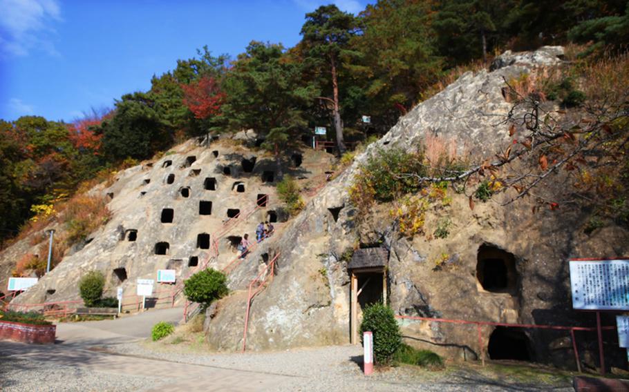 The Yoshimi Hyakuana tombs have a history as both an ancient Japanese burial ground and a World War II munitions factory.