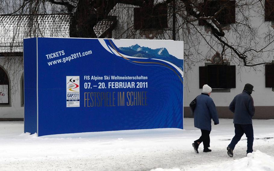 In Garmisch, anticipation is building for the ski championships, which are attracting many of the world's top skiers as well as a variety of entertainers. The two-week event is regarded as the Super Bowl of skiing.