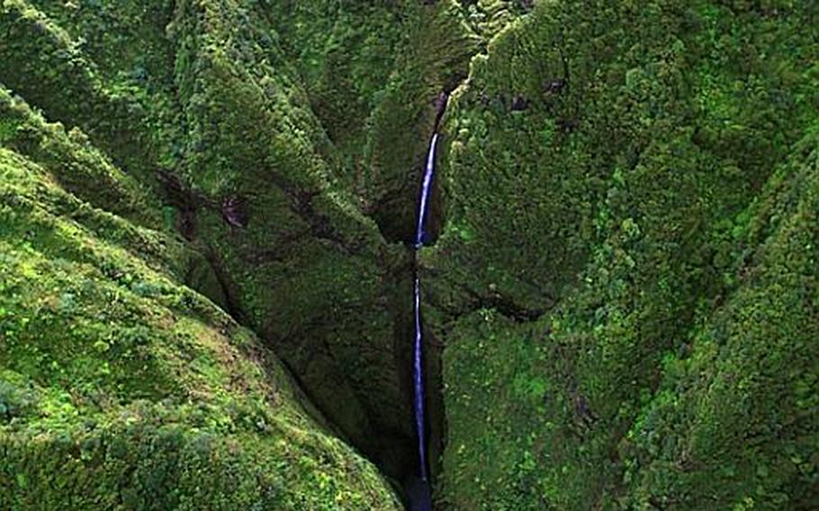 During my recent helicopter tour around the island of Oahu I was able to get a breathtaking view of Sacred Falls.