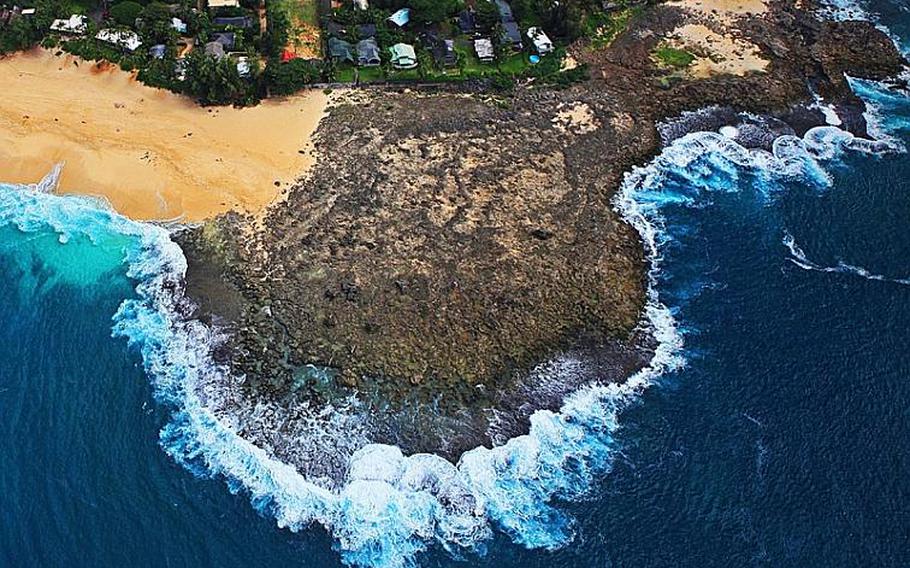 Jan. 04, 2011
 A spectacular view along the coast of the North shore of Oahu was one of many amazing sights I saw during my very first helicopter tour around the island.