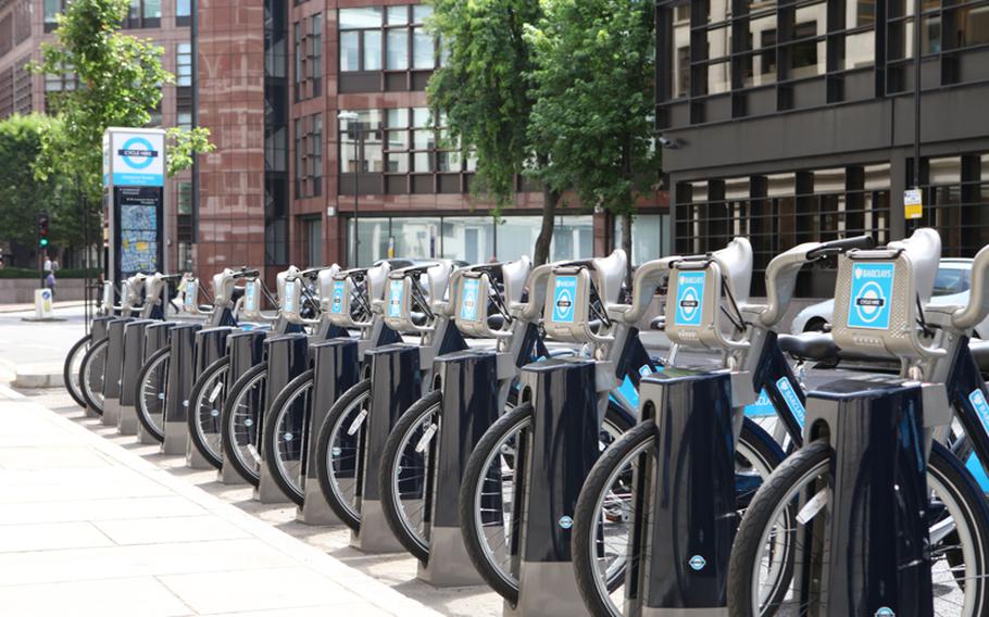 Barclays Cycle Hire stands operate around the clock.