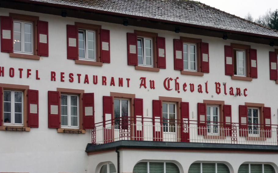 The Au Cheval Restaurant and hotel in Niedersteinbach, France, is a place to enjoy traditional French cooking. Have a good dinner with fine wine and spend the night for a real treat.