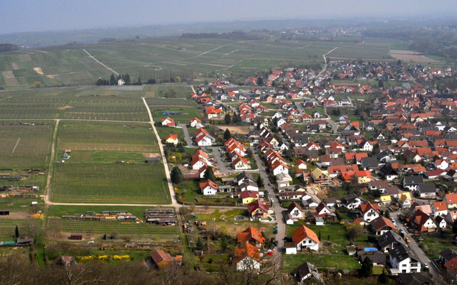 Landeck Castle provides a sweeping view of the nearby town of Klingenmünster and its vineyards. The wineries offer tastings and bottles of local wines.