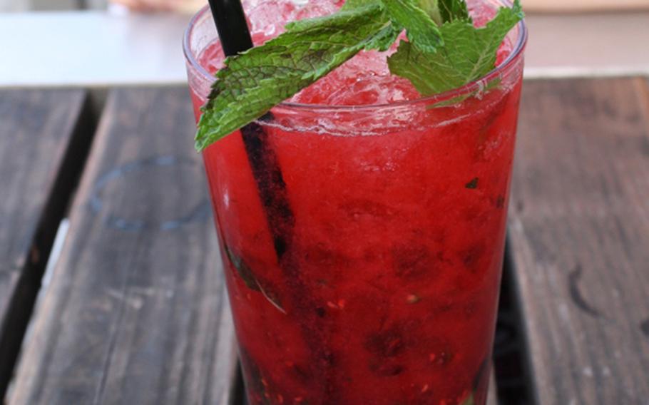 Ciba Mato is known around town for serving fantastic cocktails. The raspberry mojito is one of the best.