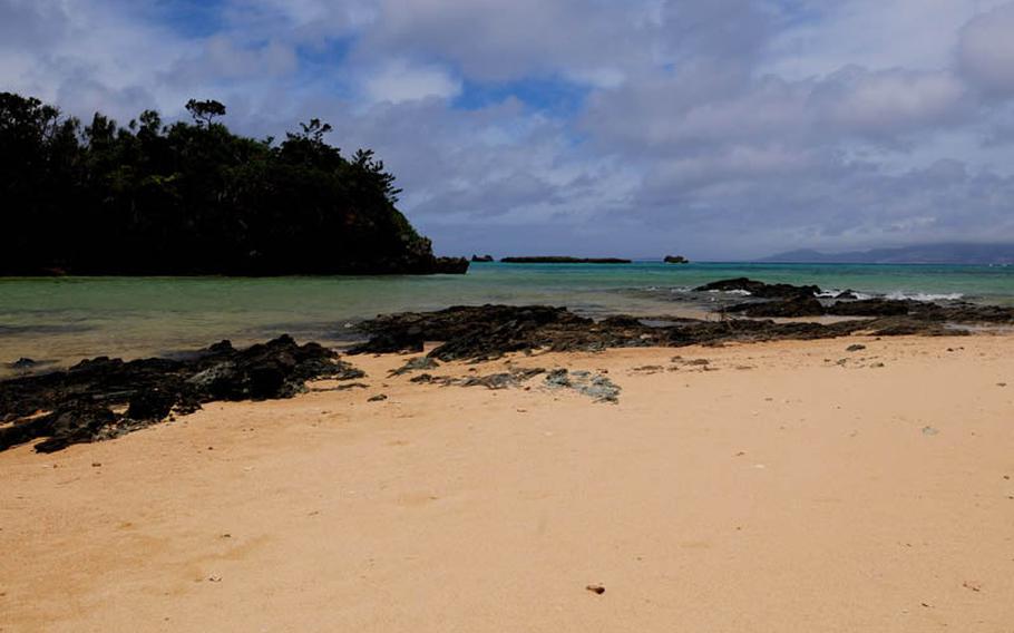 Golden sands lie a short drive north of Kadena Air Base, Okinawa.