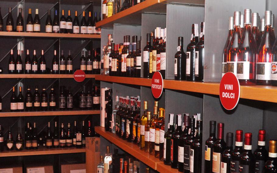Vineria offers customers the choice of roughly 1,000 labels of wines produced in Italy and France - either with your meal or in a bottle to take home.