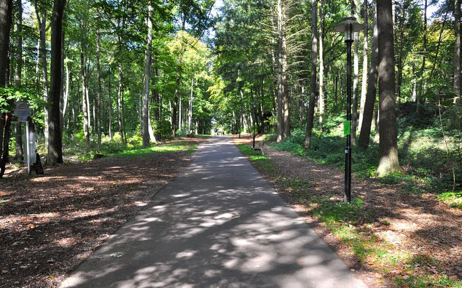 Getting to the Saarschleife is an easy walk from the parking lot. October will be a great time to visit, with the leaves turning their autumnal colors.