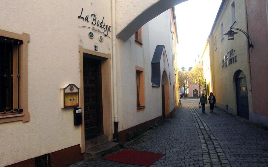 La Bodega serves Spanish tapas in downtown Weiden, a 20-minute drive from the Grafenwoehr (Germany) Training Area.