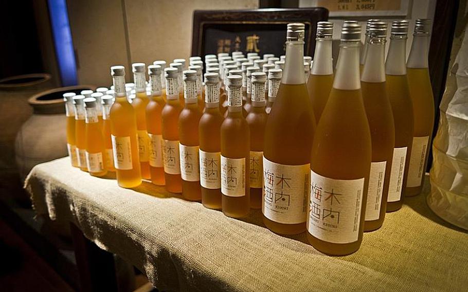 Sake, Umeshu, Beer and Shochu made by Kiuchi Brewery were on sale at their store in Ibaraki.