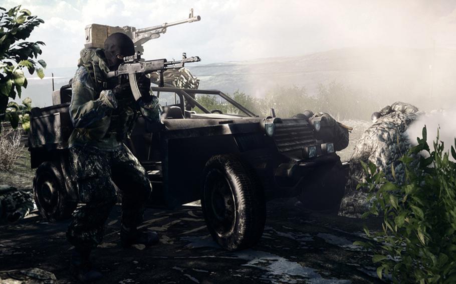 'Battlefield 3' is known for its use of vehicles in multiplayer combat.