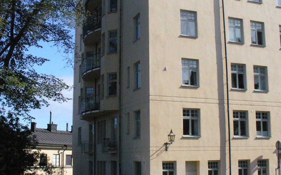 The building at Fiskargatan 9, seen here, in which Lisbeth Salander buys her luxury 21-room apartment in "The Girl with the Dragon Tattoo," was built in 1910 and has a beautiful view of Stockholm. The building won't be seen in the Hollywood remake of the movie because its facade was undergoing renovations at the time of filming.