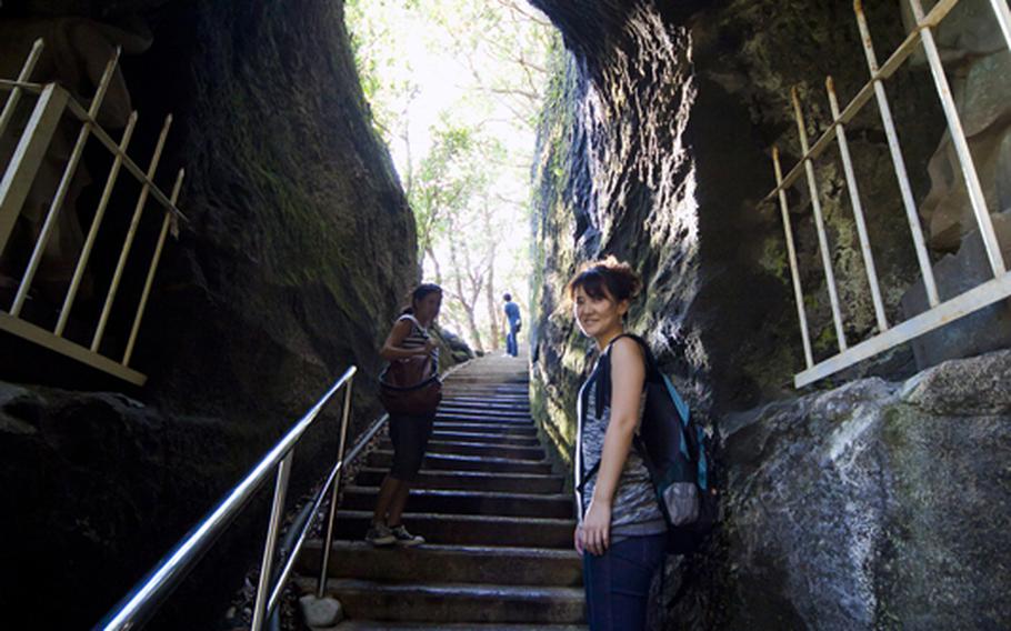 The trek up Mount Nokogiri was a little more challenging than expected with the seemingly endless stairs leading to the top.