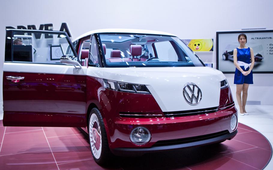 Volkswagen shows off Bulli, its microbus concept.