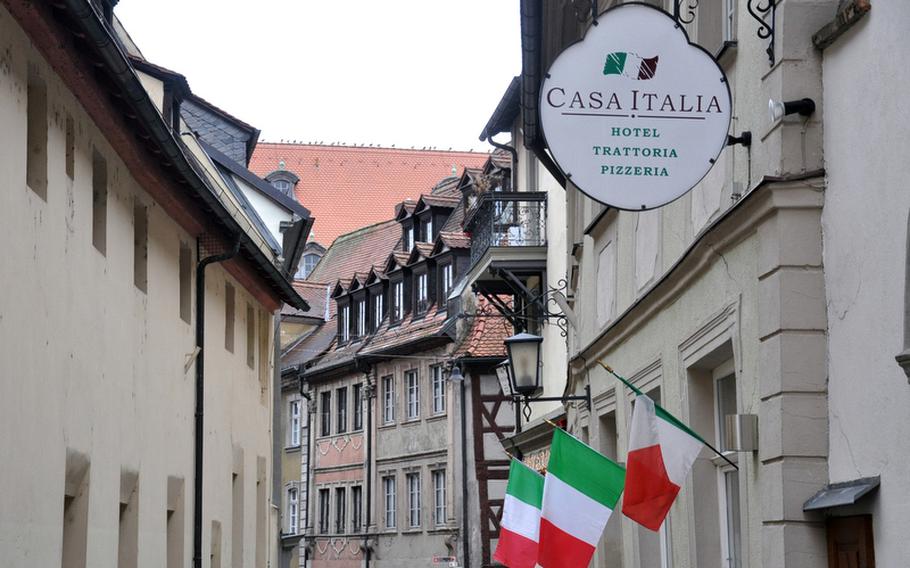 The Casa Italia restaurant, in the heart of Bamberg, Germany's old city, offers authentic Italian cuisine at a reasonable price.